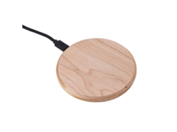 Transmissor de Carregamento Sem Fio Rápido EOOCOO (superfície em Madeira Sólida, Adequado para Samsung)