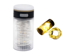 Luz De Camping Led Portátil 2 Em 1 Lâmpada Ambiente Impermeável Com 6 Modos E Função Power Bank