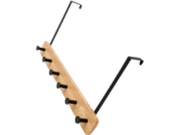 Cabideiro De Parede Para Roupas E Acessórios, Sem Necessidade De Furar A Parede - Prático E Com Design Natural Para A Entrada.