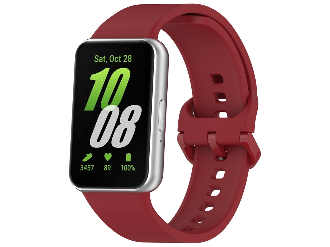 Pulseira Esportiva De Silicone Adequada Para Samsung Galaxy Fit3vermelho Yunzii