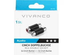 Adaptador Audio VIVANCO RRC ESTEREO (Preto)