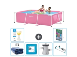 Piscina com Estrutura Retangular 220x150x60 Cm 5 peças S145 INTEX