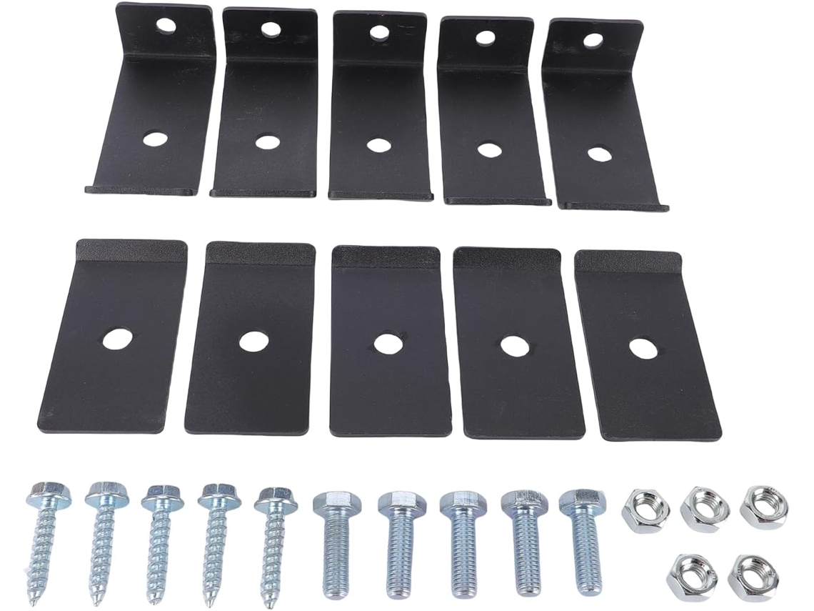 Kit De Montagem Painéis Malha Emoshayoga, Fixadores Reforçados Para Instalação Segura De Painéis Malha Aço Carbono
