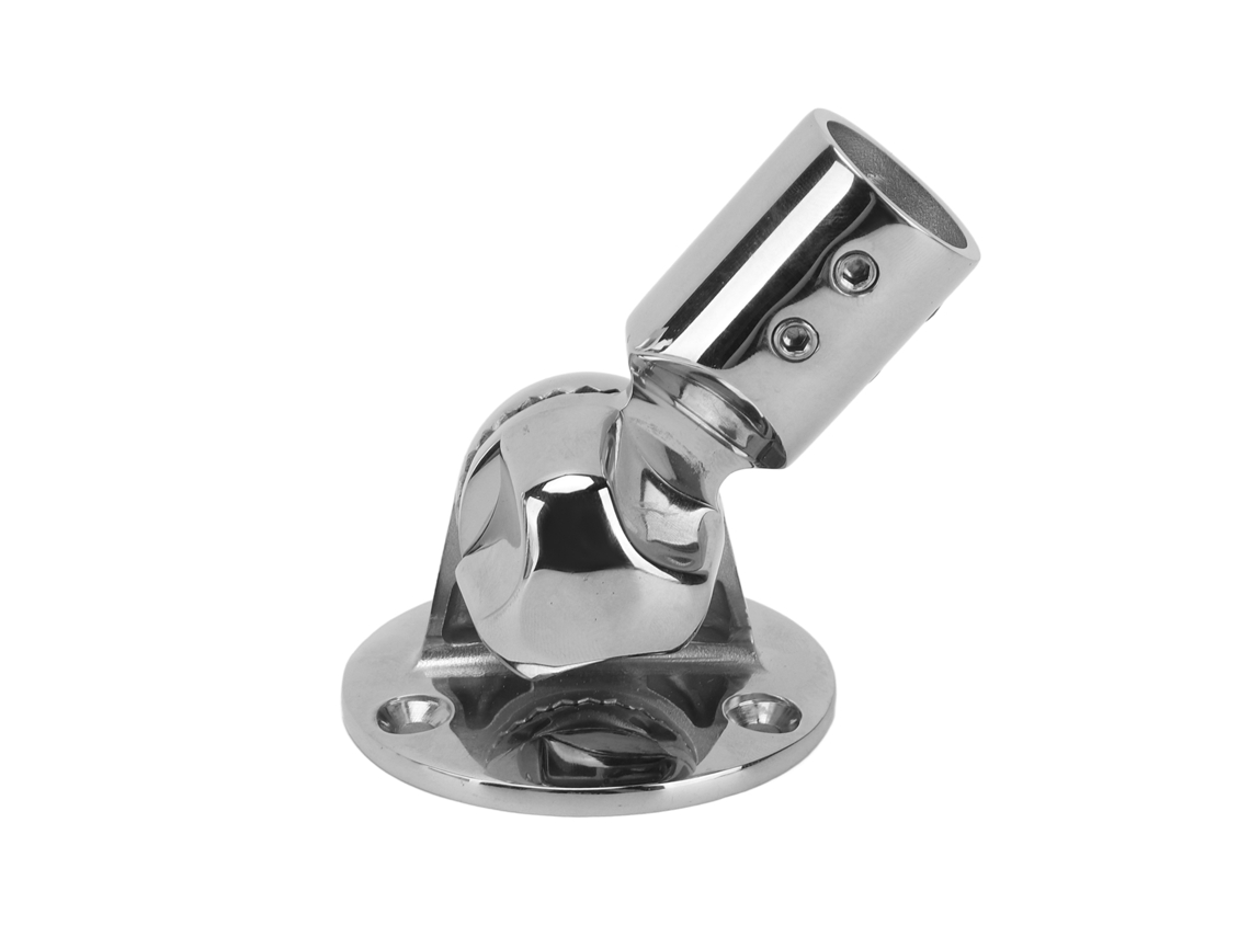 Suporte Para Antena Marítima De 22 Mm Em Aço Inoxidável 316 Polido, Ajustável Em 180 Graus, Para Antenas De 7 E 8 Poleg Aquaforge (0,9 Pol.)
