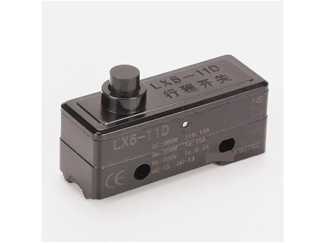 Interruptor De Limite 1na+1nf Spdt, Atuador De Êmbolo Curto Curso, Ação Momentânea, 3 Pinos, Ca 380v, 3a, 100va, Cc 250v