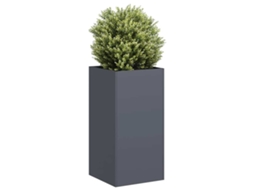 Vidaxl Vaso/floreira 40x40x80 Cm Aço Laminado A Frio Antracite