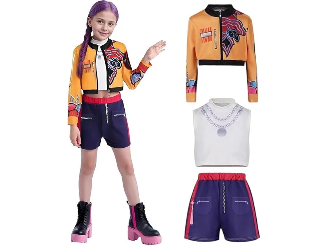 Disfraz De Cazador Niñas Nuevo (talla 140) Disfraz De Cazador Para Niñas, 3 Piezas Costume Anime Cosplay, Cosplay Disfraz Para Niños, Para Cosplay,