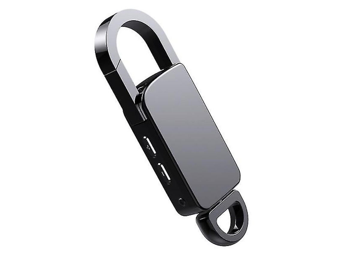 Lurelia Gravador De Voz Com Porta-chaves 4gb Com Usb, Ativação Por Voz, Redução De Ruído Para Palestras - Preto