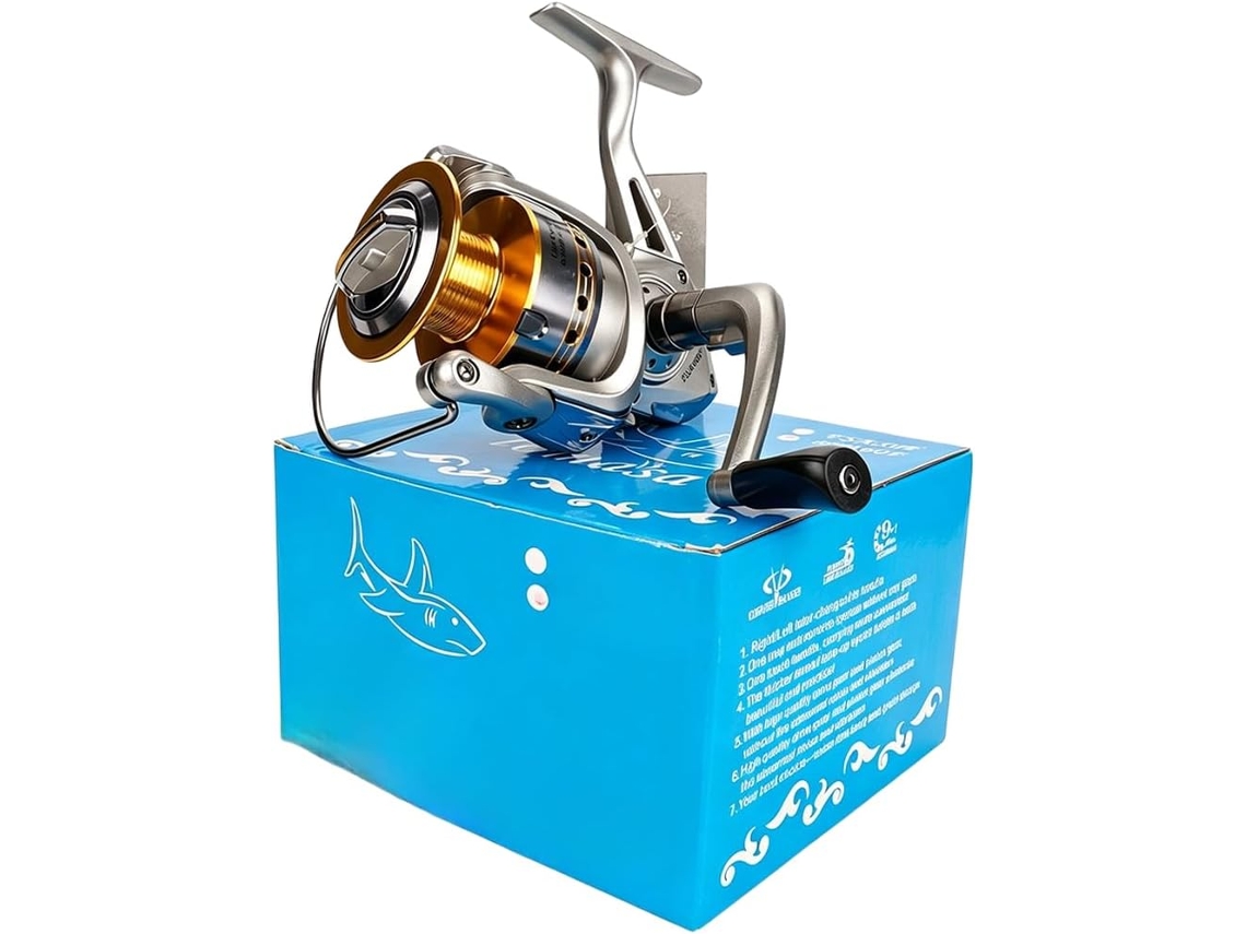 Carretel De Pesca De Metal Resistente Para Água Salgada.