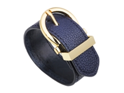 Pulseira De Couro Feminina Ajustável Simples Moda Atemporal
