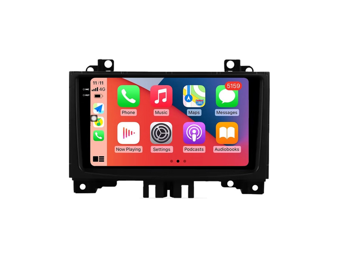 Auto Rádio Carro Bluetooth Autoradio 8GB RAM 128G ROM CarPlay Navegação GPS Ecrã Táctil RoverOne para Mercedes Benz Sprinter VW Crafter 2006-2016