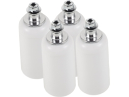 Kit com 4 protetores de extremidade para proteção contra perfurações, incluindo parafusos. Fácil instalação.