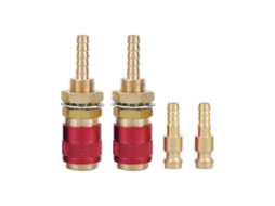 2pcs Conector Rápido M6 Adaptador De Água/gás Para Tocha De Solda Tig Mig