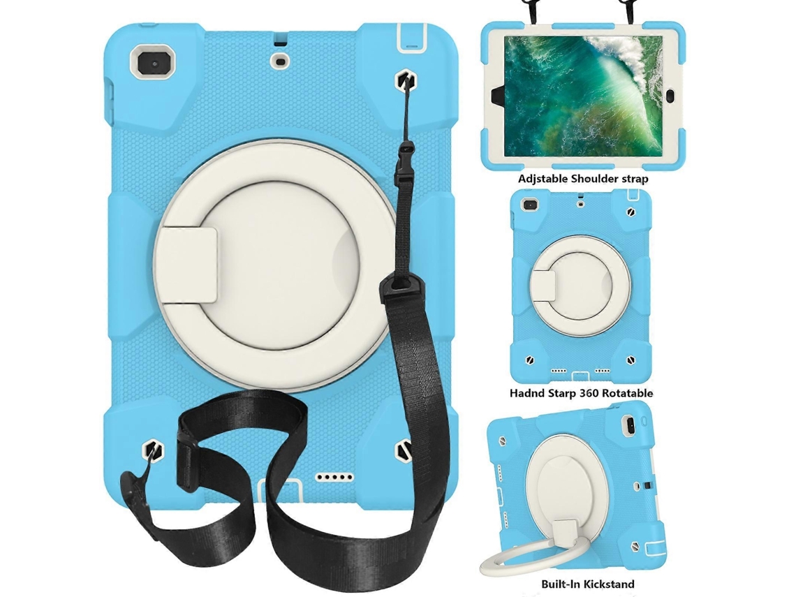 Capa de silicone com proteção total para tablet Webake com suporte e alça para iPad 9.7 2018