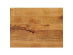 Vidaxl Tampo De Mesa Retangular 80x70x3,8 Cm Mangueira Maciça