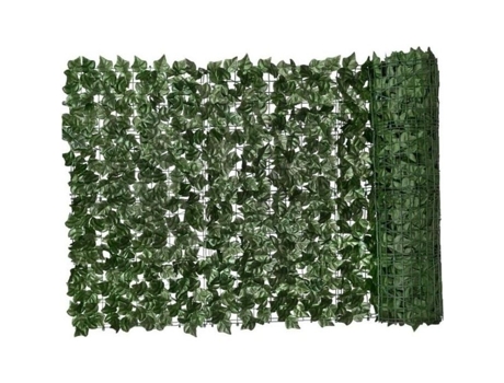 Cobertura artificial folha verde falso hera cerca de privacidade planta parede cenário decorativo para jardim 0.5x3m DIERCOSY