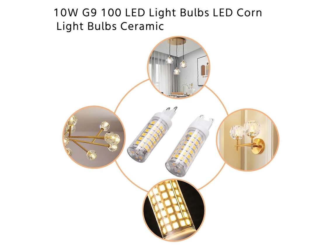 Lâmpadas Led G9 De 10w, 2 Unidades