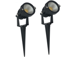 Luminária de Jardim Externa de 2 Peças com Cob, Iluminação Fluorescente Branca para Quintal e Árvores. SFUSHOS