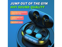 Fones De Ouvido Bluetooth Sem Fio Com Tela Led, Esportivos, À Prova Dágua. Ly Ebike