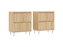 Sideboard, Sideboards Vidaxl Marrom Madeira Processada (n/a)
