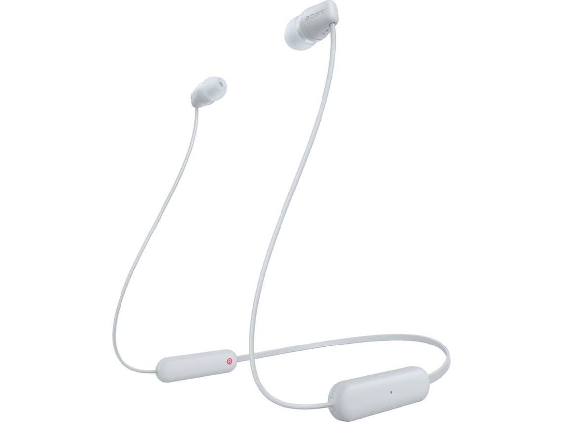 Auriculares Bluetooth SONY WIC100W (In Ear - Microfone - Branco)