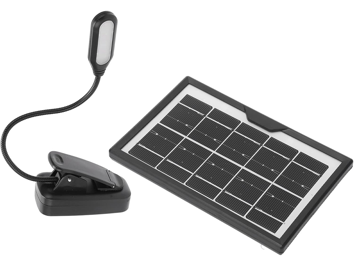 Luminária De Leitura Com Clipe Airshi, Recarregável Por Energia Solar, Com 3 Temperaturas De Cor Para Uso Doméstico