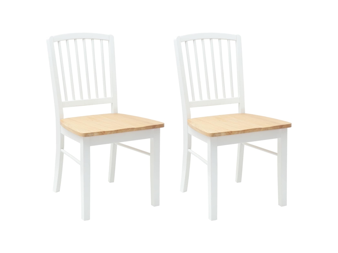 Vidaxl Cadeiras De Jantar 2 Pcs Branco 50 X 52,5 X 91 Cm