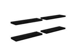 Wall Shelf, Wall Shelves Vidaxl Preto Mdf (80 X 23.5 X 3.8 Cm)
