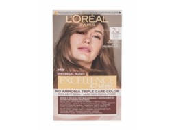 L'Oréal Paris Excellence Creme Tripla Proteção Sem Amônia, 48 ml, Loiro, 7 unidades, Coloração capilar