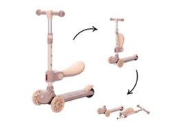 Patinete Infantil Lorelli Speedster Bege Com Assento Dobrável