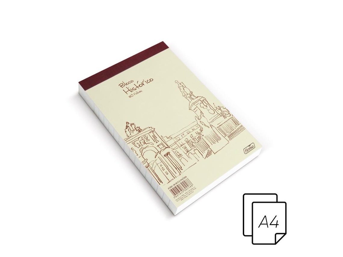 Bloco Histórico A4 60/80 Folhas Pautado