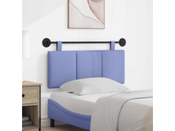 Vidaxl Cabeceira Suspensa Azul Jeans Tecido