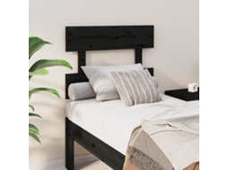 Cabecero 93,5x3x81 cm Pino Macizo Negro