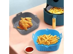 Inserções De Silicone Quadradas Extragrandes De 25 Cm Para Fritadeira A Ar, 2 Unidades, Antiaderentes, Reutilizáveis