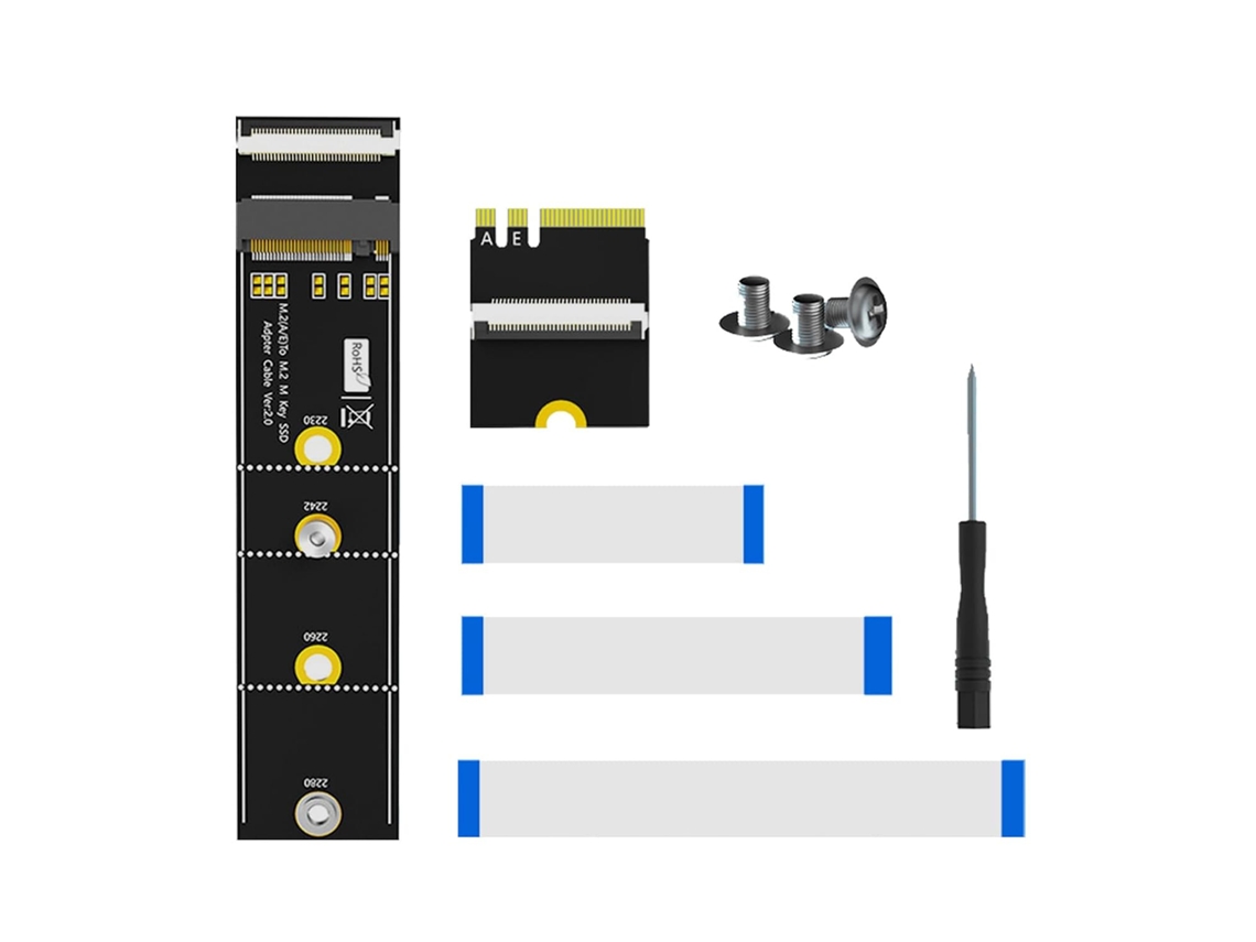 Adaptador M-key De 64 Gbps, Cabo Extensão Alta Velocidade Para A+e