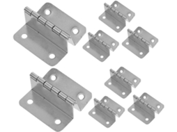 Conjunto De 8 Dobradiças Aço Inoxidável Para Armários, Com Design