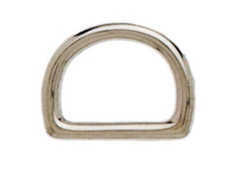 Fivela Cromada Oval Fina Dourado 20 Mmhispano Hipica