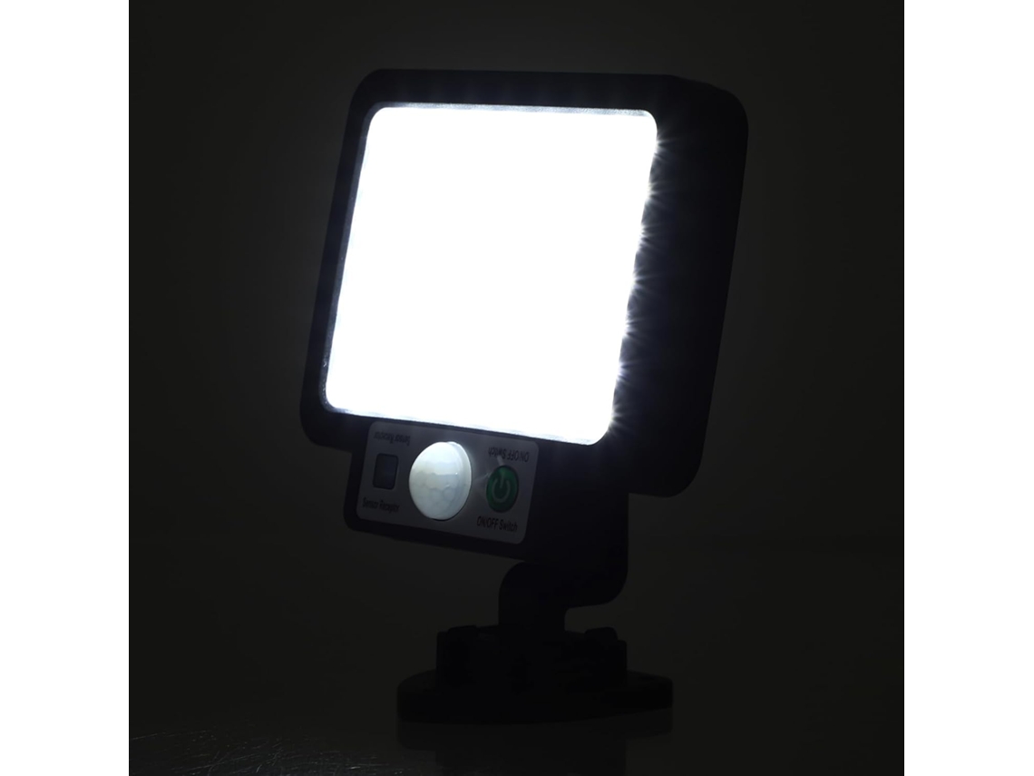 Luminária De Parede Solar À Prova Dágua Com Sensor De Presença Humana Para Iluminação Externa Autom Gokoco