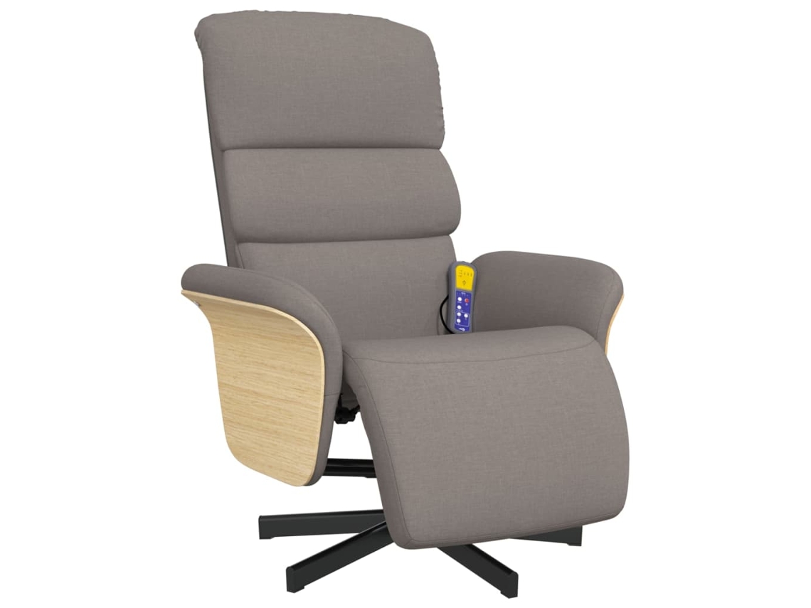 Massage Recliner Chair, Massage Recliner Chairs Vidaxl Cinzento-acastanhado Tecido