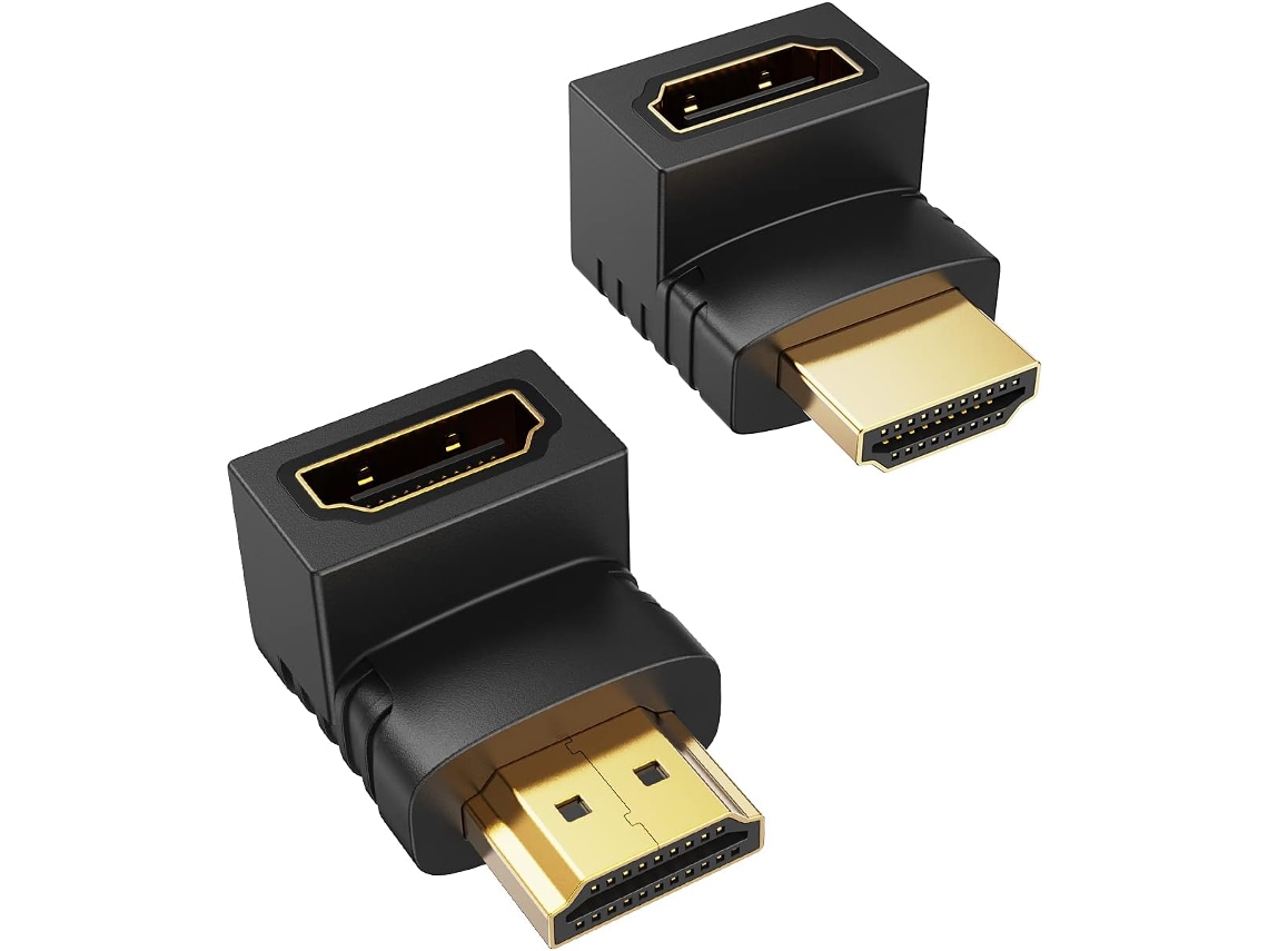 Adaptador HDMI Macho para Fêmea AQUAFORGE, 90° e 270°