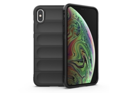 Capa Halinuia Para Iphone X/xs Magic Shield Tpu Preto (proteção Integral, Interior Em Flanela)