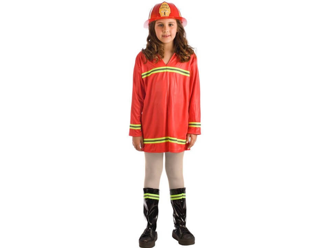 Fato de Menina DISFRAZZES Bombeira Vermelho (Tam: 3 a 5 anos)