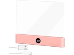 Luminária De Leitura Painel Plano Transparente Com Proteção Ocular, Ideal Para Leitura Noturna Mulheres E Homens