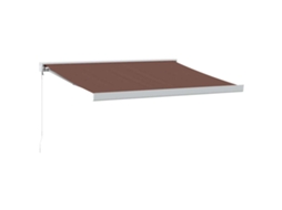 Retractable Awning, Retractable Awnings Vidaxl Marrom Alumínio (300 X 250 Cm)