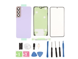 Kit de Tampa traseira e vidro para Galaxy S22 roxo | S/MARCA
