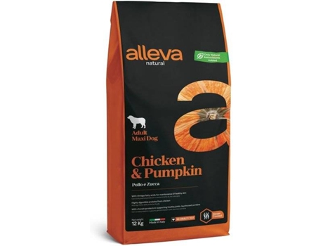 Comida para Cães ALLEVA  Natural Chicken & Pumpkin (12 kg - Seca - Adulto - Sabor: Frango, Abobora)