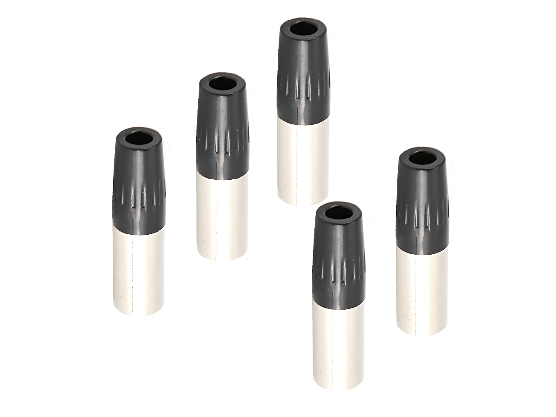 5 Peças Conector Xlr Mini Macho 4 Pinos Adaptador Cabo Microfone Plug De Áudio