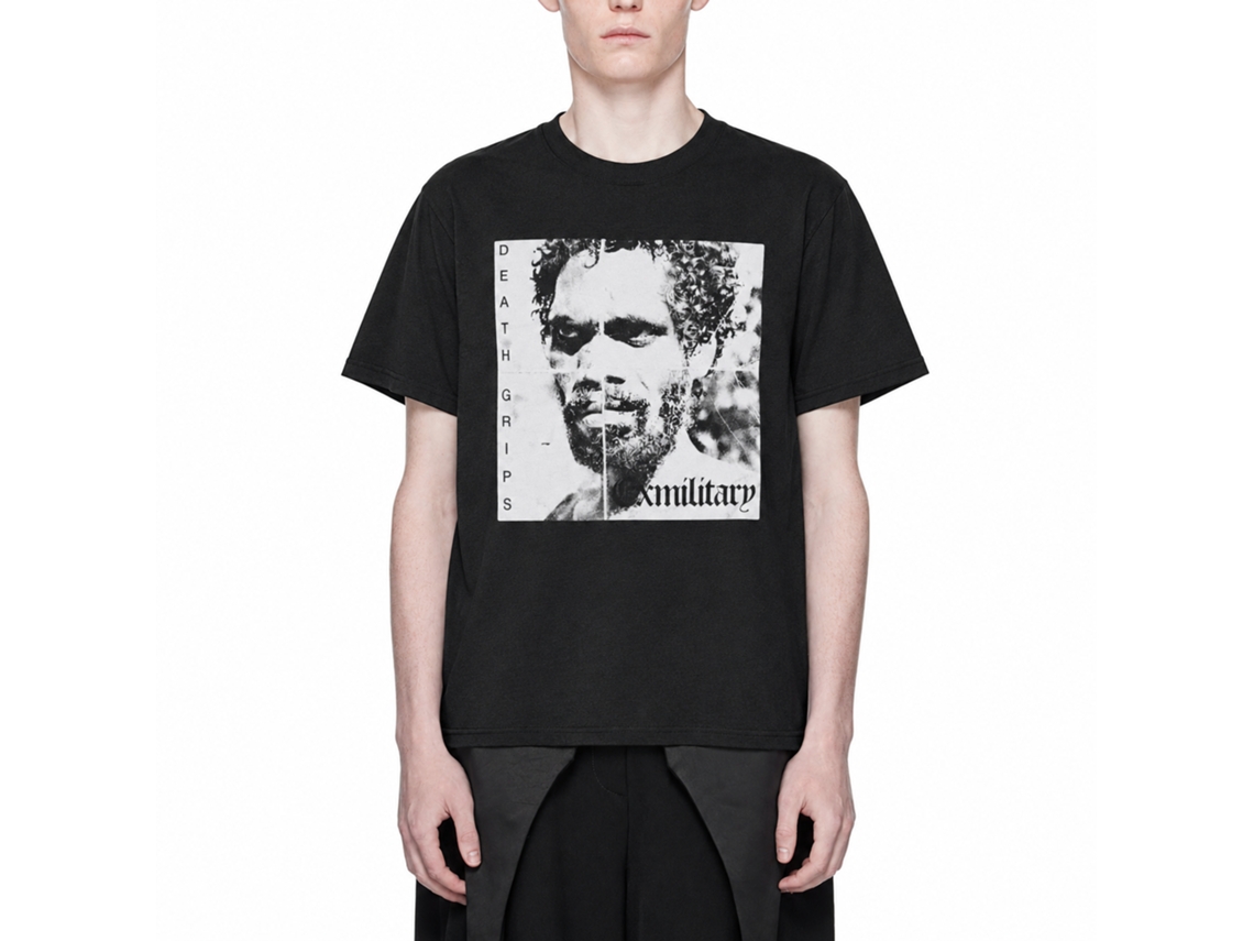 Death Grips Exmilitary Classic Tee Album Tour Merch T-shirt Black Size:l