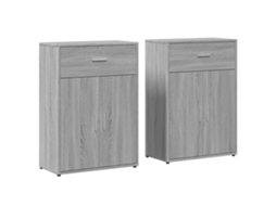 Sideboard, Sideboards Vidaxl Cinzeto Madeira Processada (n/a)