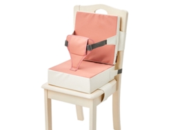 Assento Elevatório Almofada Para Bebê Eifson Pvc Com Encosto E Fixação 3 Pontos - Rosa